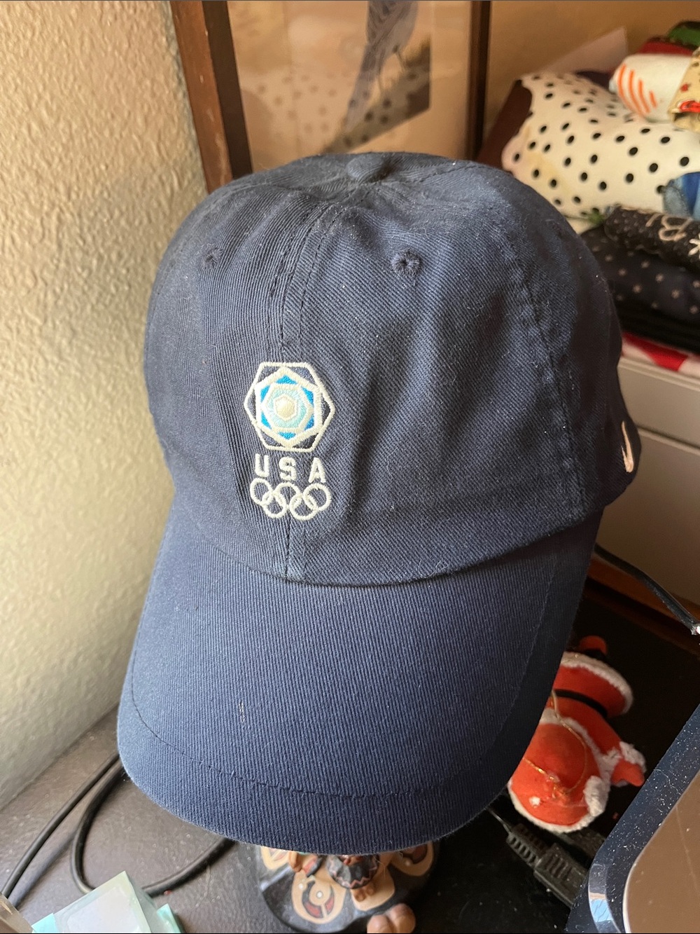 Nike Navy USA Olympics Embroidered Baseball Cap Women's